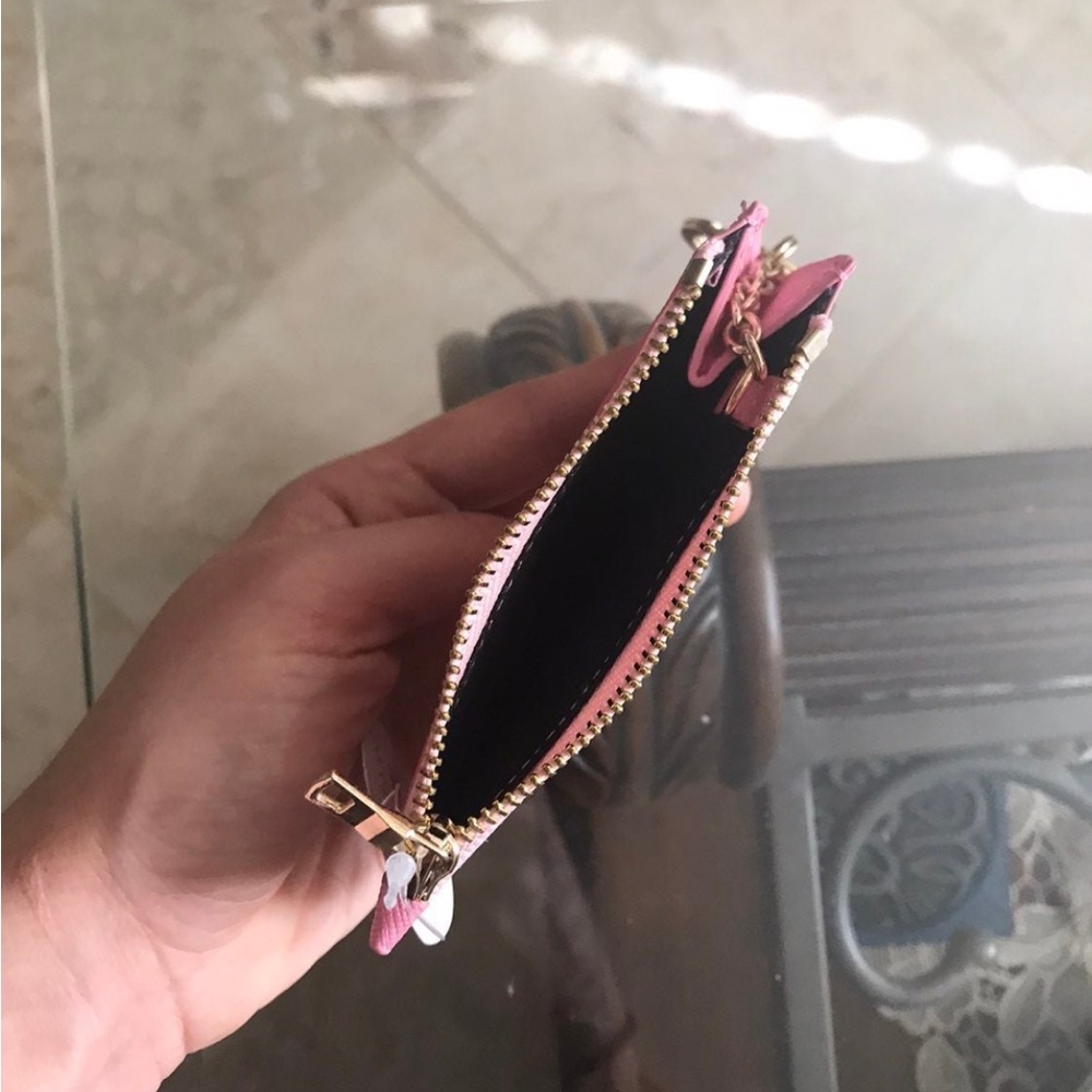 Pink and Gold Aloha Keychain Wallet - Picture 3 of 3